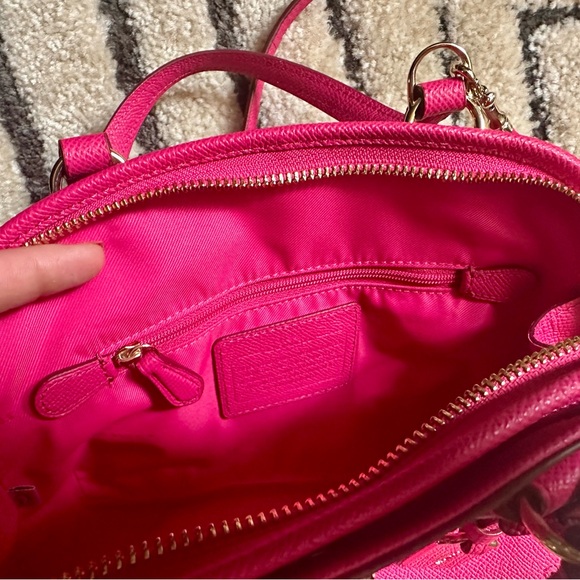 COACH | Prince Street Mini Satchel w/ Crossbody Strap in Pink Ruby - Picture 12 of 16